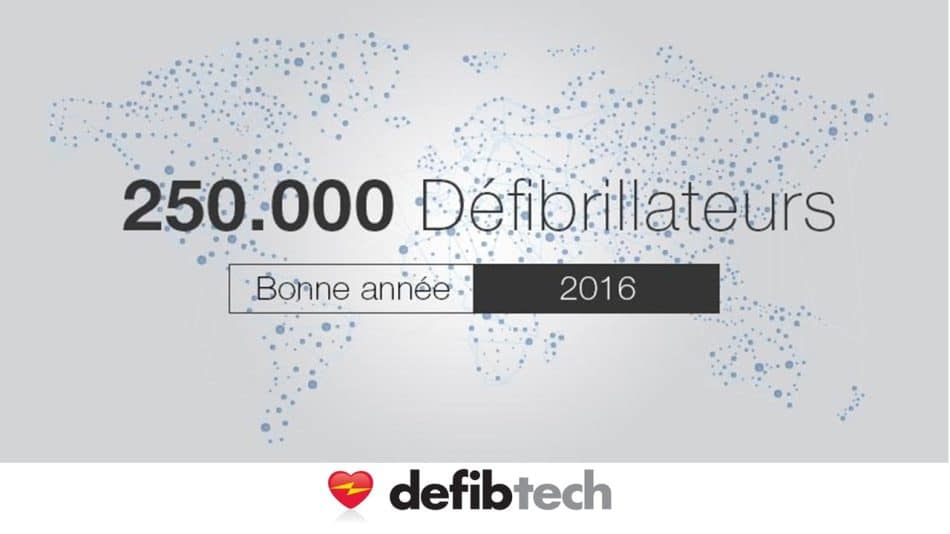 250 000 défibrillateurs déployés à travers le monde