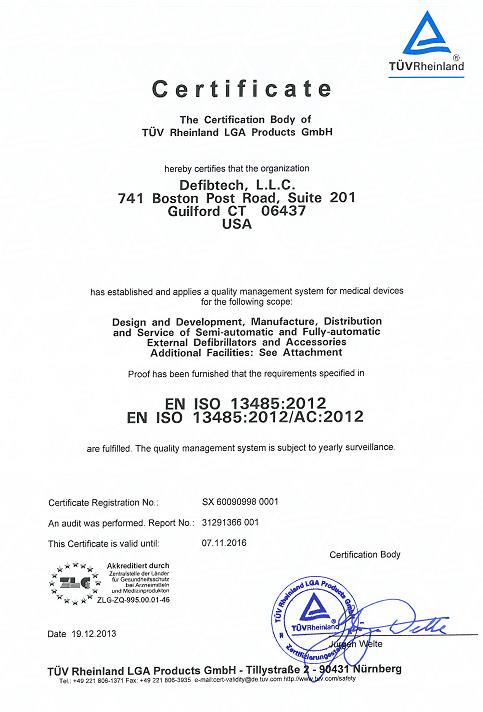 Renouvellement de la certification ISO 13485