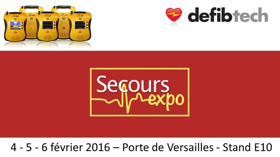 Defibtech au salon Secours Expo – Stand E10