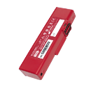 Miniature batterie rouge pour défibrillateur automatisé externe lifeline View.