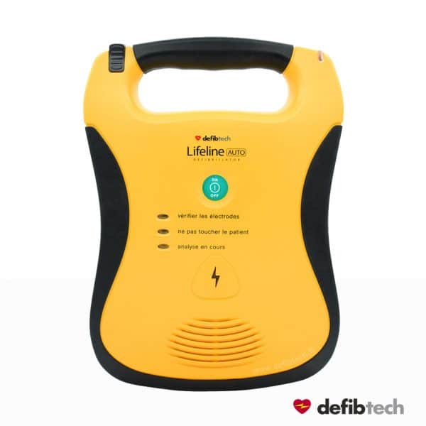 défibrillateur automatique DEA Lifeline Defibtech vue de la face avant
