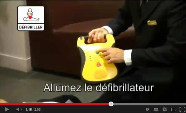Vidéo d’utilisation du défibrillateur