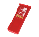 batterie rouge pour défibrillateur de formation lifeline Defibtech