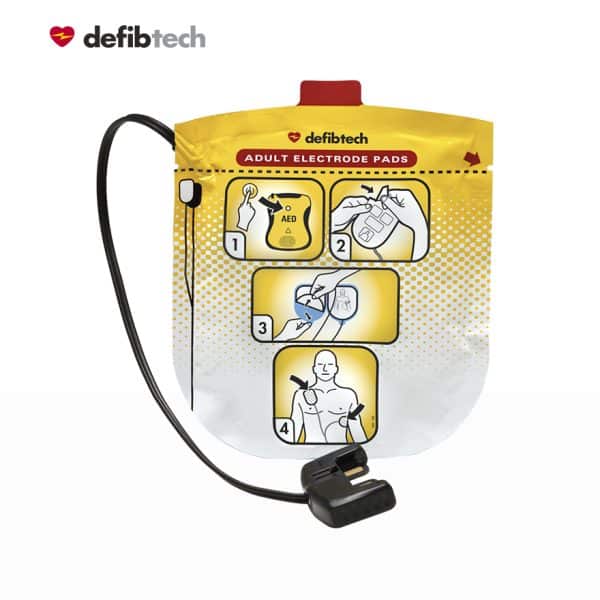 Electrodes de défibrillation pour défibrillateur automatisé externe lifeline view adulte. compatible dea dsa