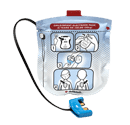 Miniature électrodes de défibrillation pour défibrillateur automatisé externe lifeline view enfant. compatible dea dsa