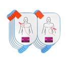 lot de 5 paires d'électrodes de défibrillation adulte pour la formation