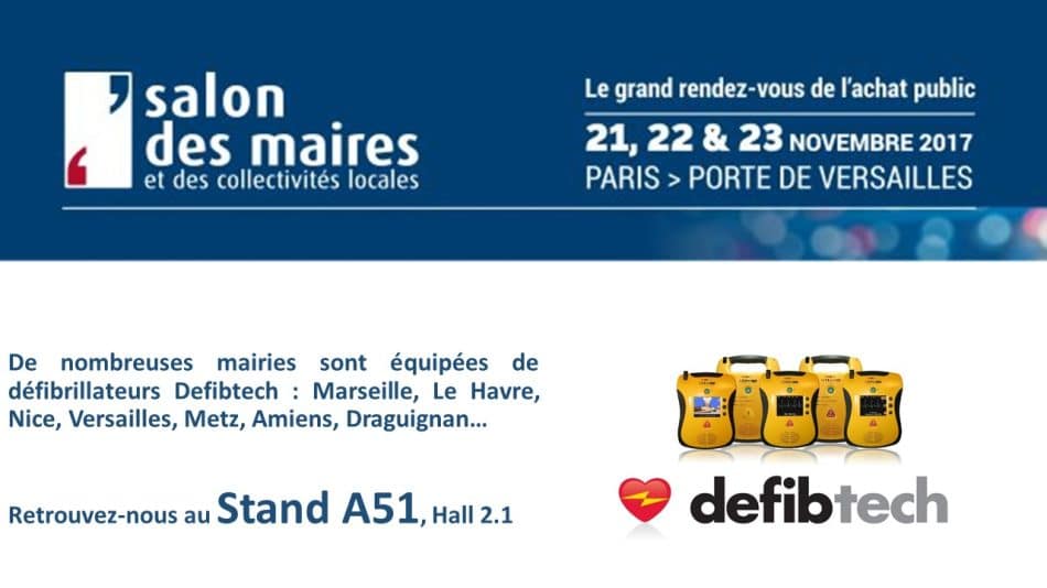 Salon des Maires 2017 : Stand Defibtech A51