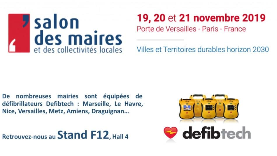 Salon des Maires 2019 : Stand F15 Hall 4